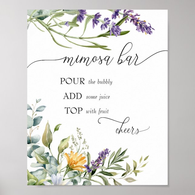 Bubly Pub | Bloom Wildblomma | Mimosa Pub Poster (Framsidan)