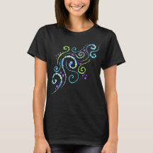Bubly Swirls Design Kvinnor T-Shirt