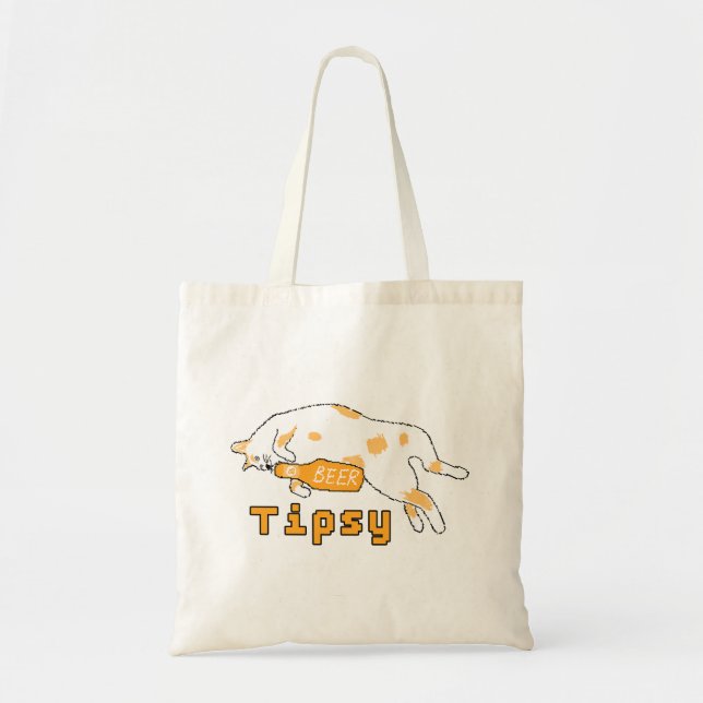 BublyCuddle Beer Cat Tygkasse (Framsidan)