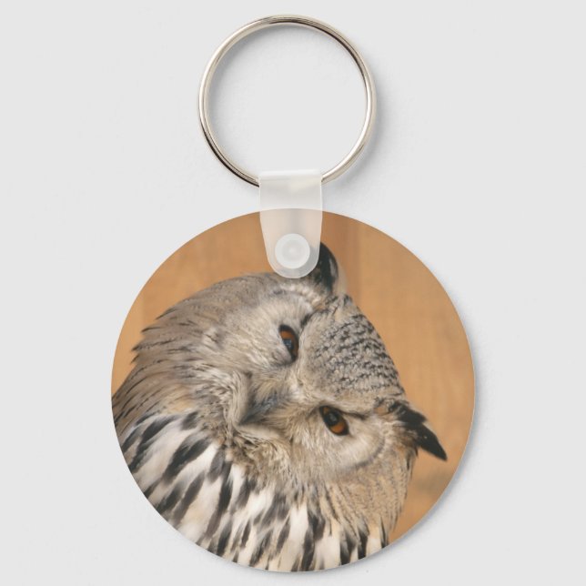 Bubo bubo sibiricus nyckelring (Framsida)