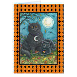 BUBO & PYEWACKET BLACK KRET-KORT tomt Hälsningskort
