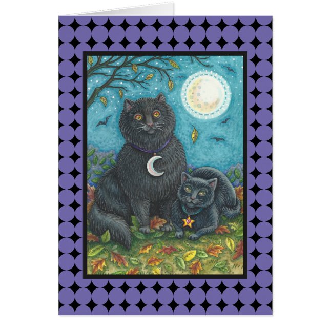 BUBO & PYEWACKET BLACK KRET-KORT tomt Hälsningskort (Framsidan)