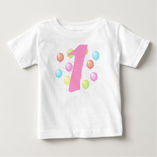 Buboner Baby T-shirt, första födelsedagen Tee