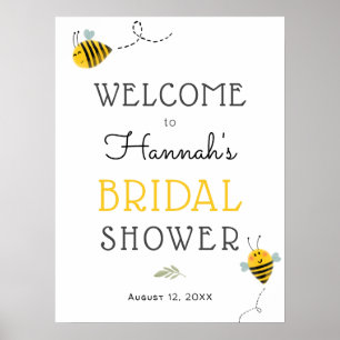 Bubridal Shower Välkomstskylt Poster