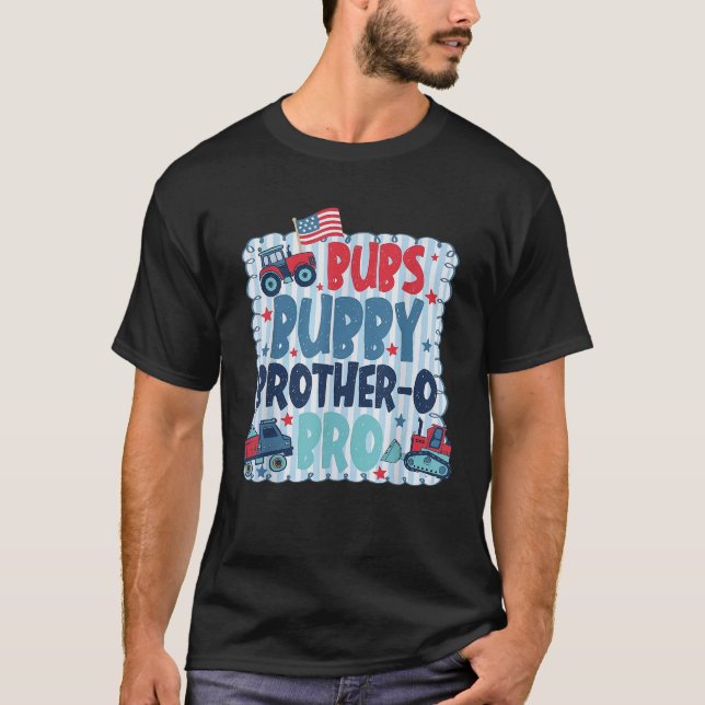 Bubs Bubby Brother o Bro T Shirt (Framsida)