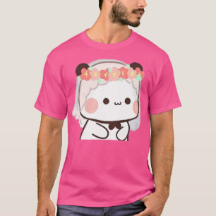 Bubu-björn och Panda par persikor och gå T Shirt