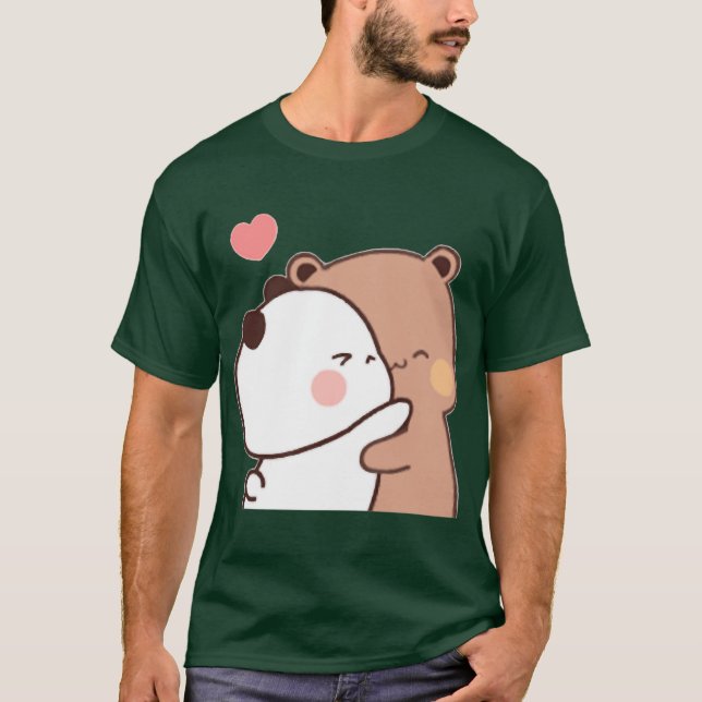 Bubu Dudu Söt Par Tecknad Rolig T Shirt (Framsida)