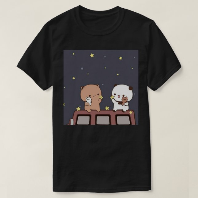 Bubu och Dudu vaktar Måne tillsammans aktivt t T Shirt (Design framsida)