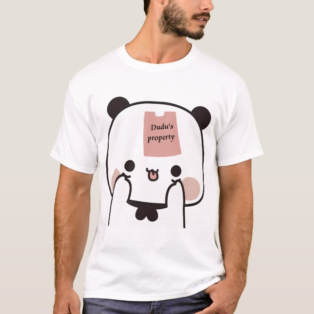 Bubu Panda är Dudu Brownie Bearâ €S Egendom  288 T Shirt (Framsida)