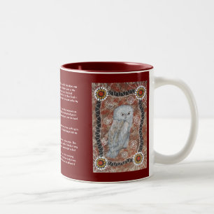 Bubuk (Uggla Dreaming) Mugg med Dreamtime-artikel