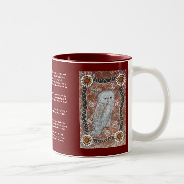 Bubuk (Uggla Dreaming) Mugg med Dreamtime Story (Höger)