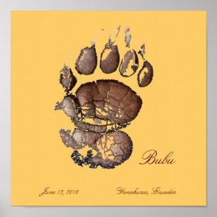 Bubus pawprint-brunt poster
