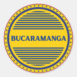 Bucaramanga City Pride Emblem – Colombiansk identi Runt Klistermärke