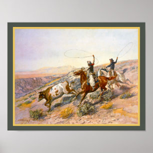 Buccaroos 1902 Gammala västern Cowboy Poster