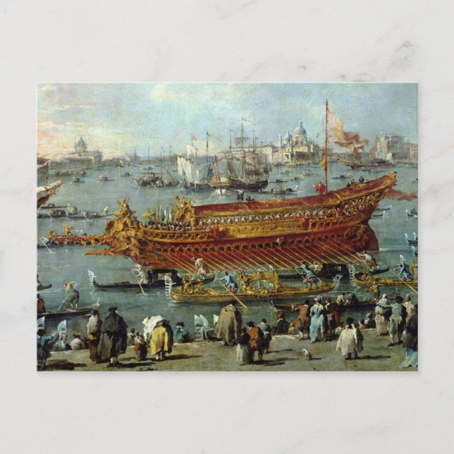 Bucentaurs avgång vykort (Framsida)