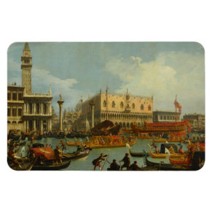Bucentaur's Return Palazzo Ducale Canaletto Bra Magnet