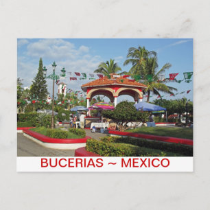 Bucerias i stadens centrum Plaza Vykort