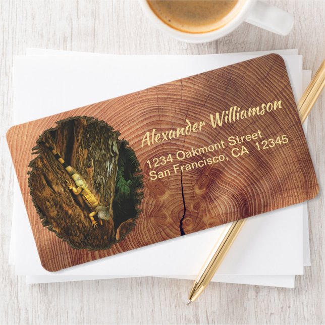 Bucerias Iguana 1069 Adress Adressetikett (Skapare uppladdad)