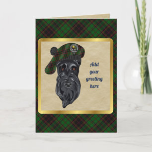Buchan Badge & Tartan Personlig Card Kort