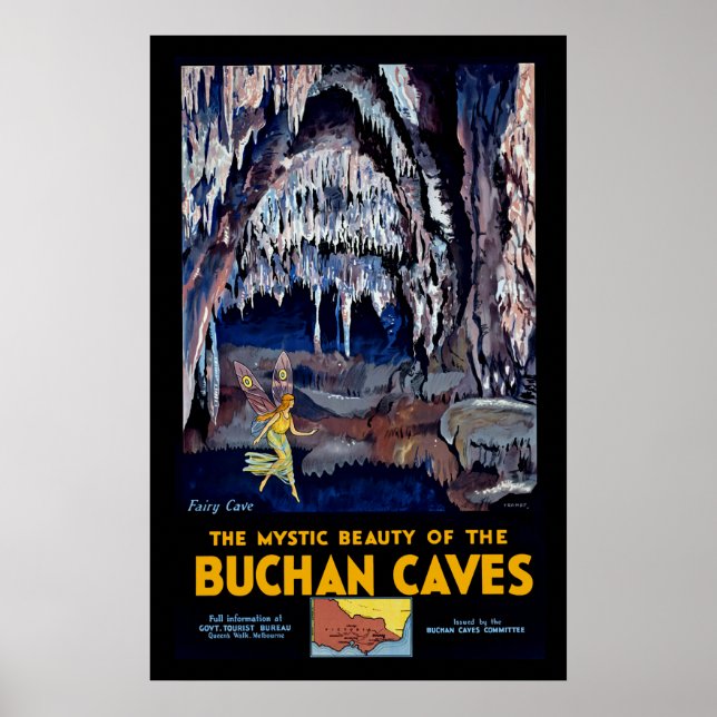 Buchan Caves Australien Poster (Framsidan)