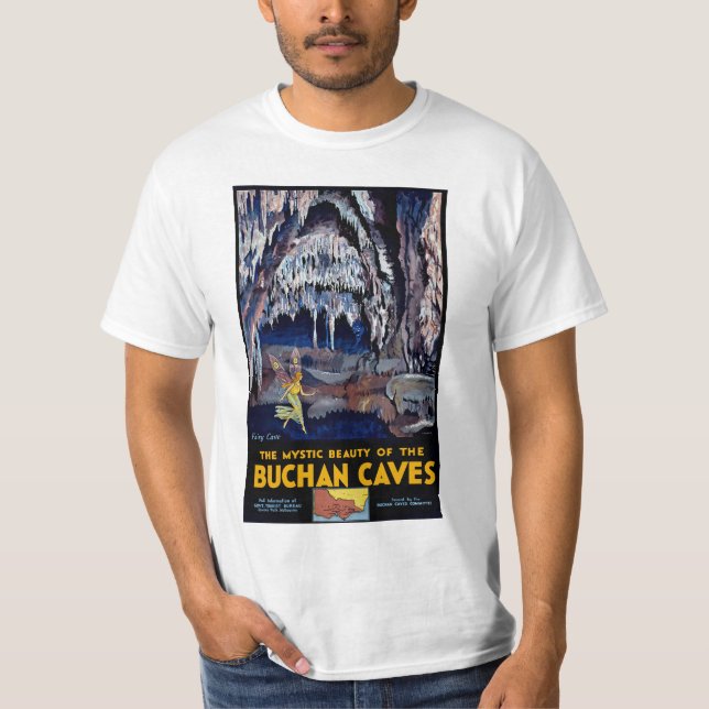 Buchan Caves Australien Tee Shirt (Framsida)
