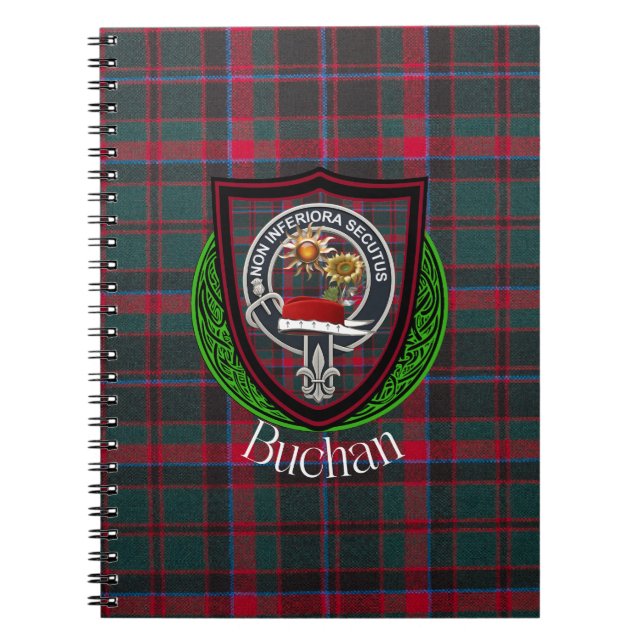 Buchan Scottish Clan Tartan & Crest Anteckningsbok (Framsidan)