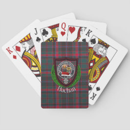 Buchan Scottish Clan Tartan & Crest Casinokort