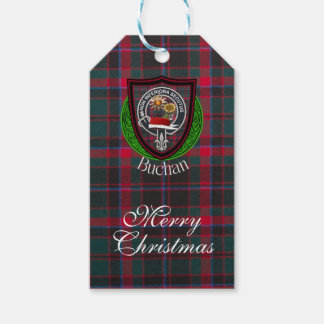 Buchan Scottish Clan Tartan & Crest Presentetikett