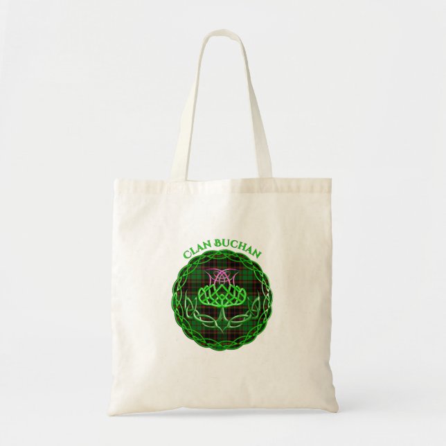 Buchan Scottish Tartan Celtic Thistle Tygkasse (Framsidan)