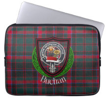 Buchan skotsk klan tartan och vapensköld