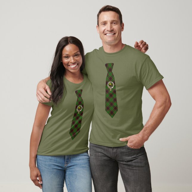 Buchan skotsk klanmärke & tartan slips  t shirt (Unisex)