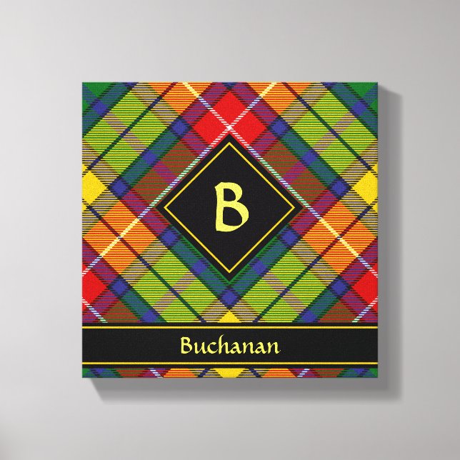 Buchanan Clan Tartan Canvastryck (Framsida)