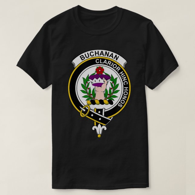 Buchanan Coat of Arms  Family Crest  T Shirt (Design framsida)