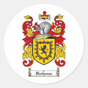 BUCHANAN FAMILY CREST - BUCHANAN JACKAR ARM RUNT KLISTERMÄRKE