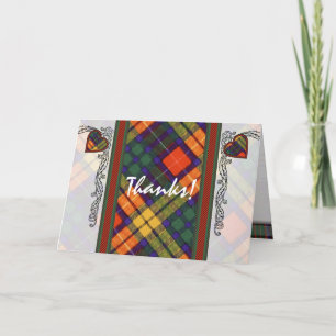 Buchanan Family klan Play Scottish kilt tartan Tack Kort