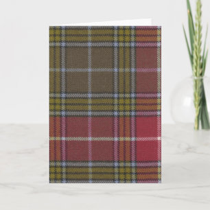 Buchanan för hälsningkort gammal riden ut Tartan Kort