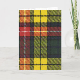 Buchanan för hälsningkort modern Tartan Kort