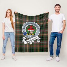 Buchanan Hunting Klan Badge Tartan Play Fleecefilt
