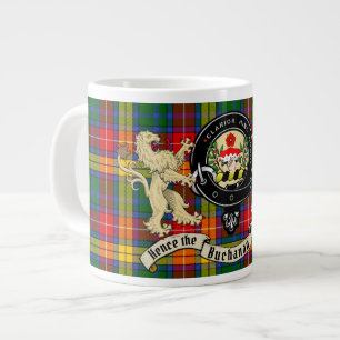 Buchanan Klan Badge & Tartan Giant Coffee Mugg Jumbo Mugg