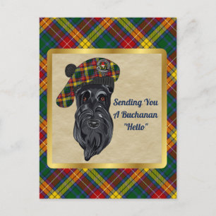 Buchanan Klan Badge & Tartan Postcard Vykort