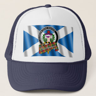 Buchanan Klan Badge & Tartan Truckerkeps