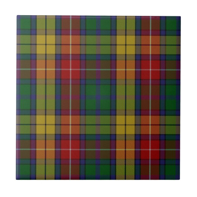 Buchanan Klan Hunting Tartan Play Kakelplatta (Framsidan)