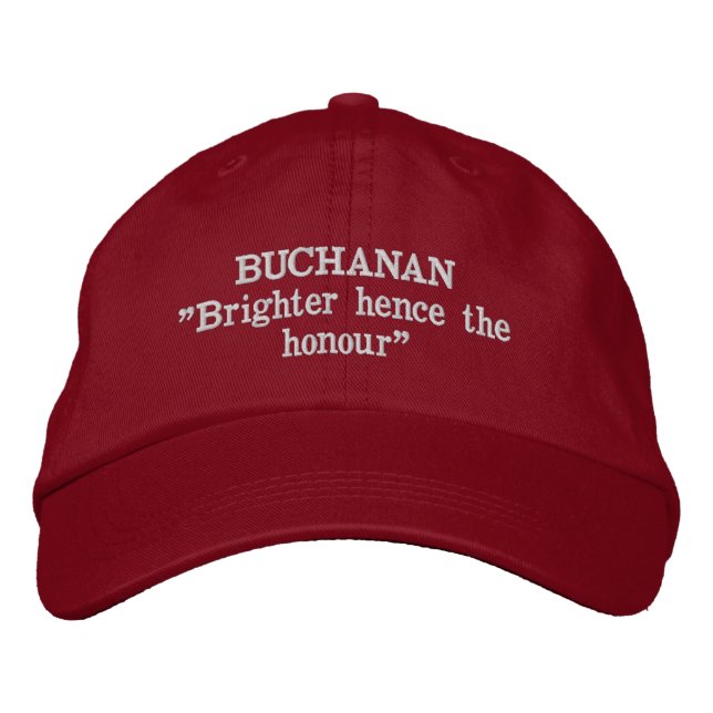 Buchanan Klan Motto Embroized Hat Broderad Keps (Framsida)