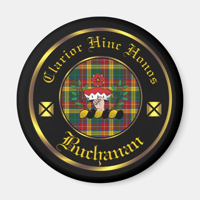 Buchanan Klan & Tartan Magnet (Framsidan)