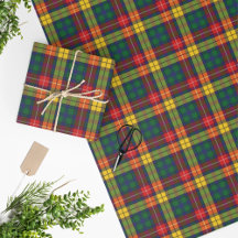 Buchanan Klan Tartan Play Mönster Helgdagars