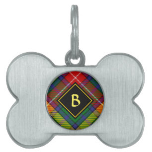 Buchanan-klanens Tartan ID-bricka Husdjur