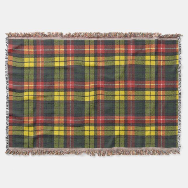 Buchanan M Original Scottish Tartan Filt (Framsidan)