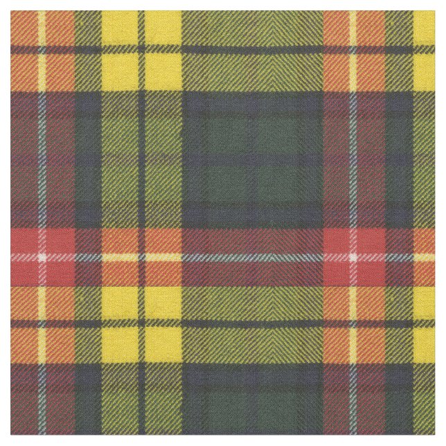 Buchanan Modern Original Scottish Tartan Tyg (Närbild)