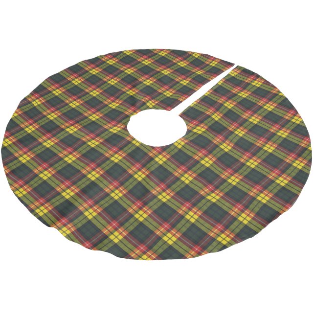 Buchanan Modern Scottish Tartan Julgransmatta Borstad Polyester (Vinklad)