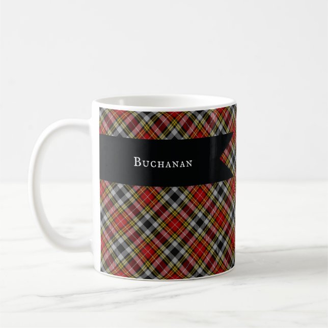 Buchanan Old Dress Scottish Klan Tartan Play Kaffemugg (Vänster)